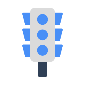 Traffic Lights, Traffic Lamps, Semaphore, Stoplight, Signal Lights icon
