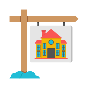 Property Board, Home Board, House Board, Roadboard, Info Board, icon