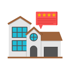 Real Estate Feedback, Property Feedback, Customer Response, Customer Review, Property Reviews icon