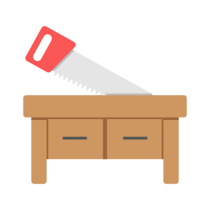 Table Cutting, Drawer Table, Tabletop, Furniture, Household Accessory icon