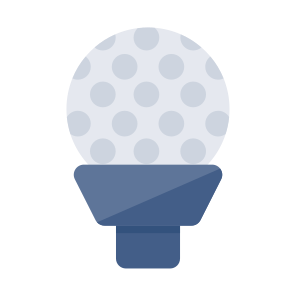 Golf Tee, Golf Ball, Sports, Outdoor Game, Golf icon