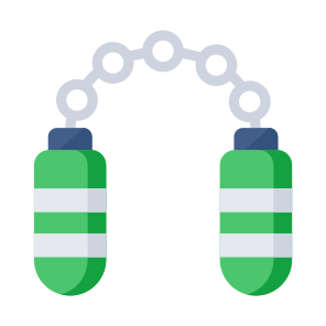 Nunchucks, Medieval Tool, Medieval Equipment, Sports Tool, Sports Equipment icon
