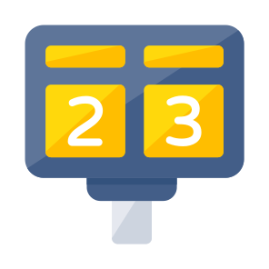 Scoreboard, Scorecard, Score Display, Score Counter, Digital Score icon