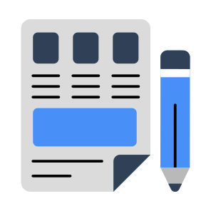 Paper Writing, Writing Document, File, Doc, Article Writing icon