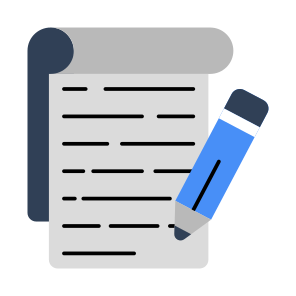Paper Writing, Writing Document, File, Doc, Article Writing , Icon icon