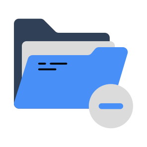 Remove Folder, Document, Doc, Archive, Binder icon