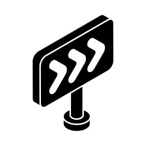 Forward Board, Roadboard, Signboard, Info Board, Guideboard icon