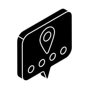 Location Chat, Communication, Conversation, Discussion, Negotiation icon
