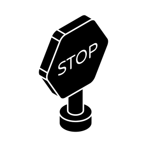 Stop Board, Roadboard, Signboard, Info Board, Guideboard icon