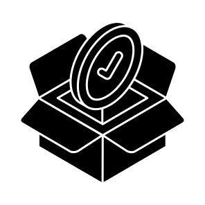 Verified Parcel, Approved Parcel, Verified Package, Verified Logistic, Approved Package icon