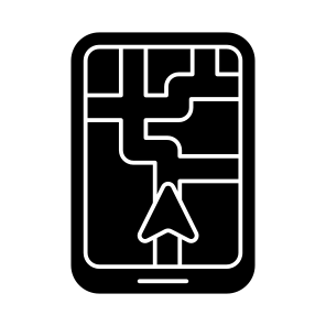 Mobile Map, Mobile Location, Mobile Direction, Gps, Mobile Navigations, icon