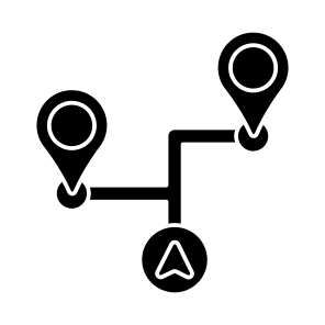 Route, Location, Directions, Gps, Navigation, icon