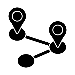 Share Route, Location, Direction, Gps, Navigation, icon