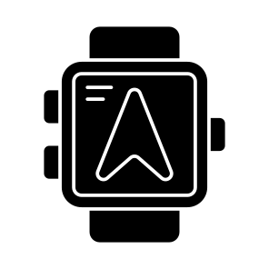 Smartwatch Location, Smartband, Wristwatch, Smartwatch Direction, Gps icon
