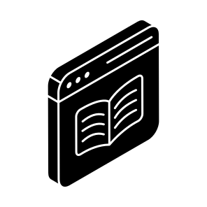 Online Book, Ebook, Digital Book, Electronic Book, Online Education icon
