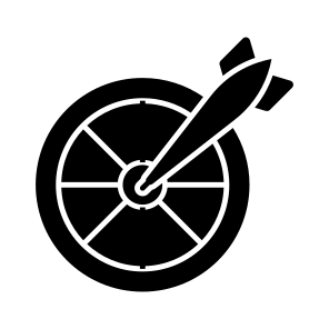 Dartboard, Target Board, Hitting Games, Dart, Bullseyes icon
