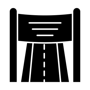 Road, Roadway, Highway, Pathway, Passageway icon