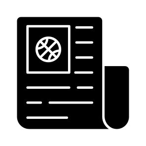 Sports News, Newsletter, Newspaper, Print Media, Mass Media icon