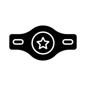 Wrestling Belt, Winner Belt, Championship Belt, Boxing Belt, Prize icon