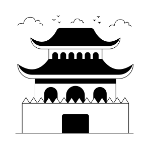 Landmark, Monument, Building, Architecture, Drum Tower icon