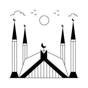 Landmark, Monument, Building, Architecture, Faisal Mosque icon