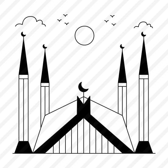 Landmark, Monument, Building, Architecture, Faisal Mosque preview