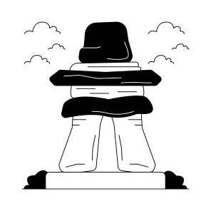 Landmark, Monument, Building, Architecture, Inukshuk icon