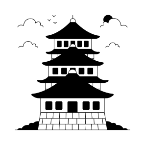Landmark, Monument, Building, Architecture, Osaka Castle icon