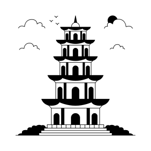 Landmark, Monument, Building, Architecture, Tran Quoc Pagoda icon