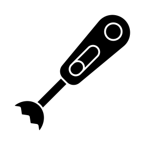 Hand Blender, Electric Mixer, Kitchenware, Kitchen Accessory, Kitchen Tool icon