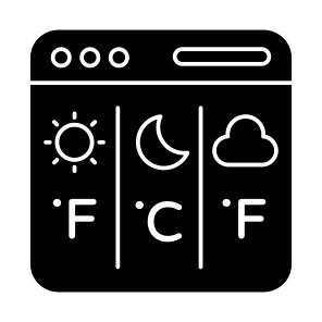 Online Weather Forecast, Weather Website, Overcast, Meteorology, Weather Webpage icon
