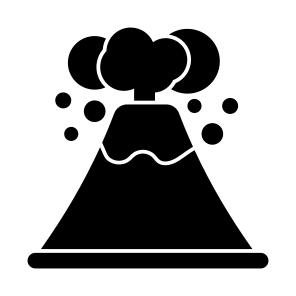 Volcano, Eruption, Elevation, Lava, Natural Disaster icon