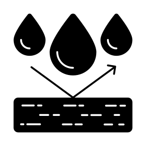 Water Repellent, Water Force, Water Resistant, Waterproof, Drop Resistant icon