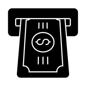 Money Withdrawal, Cash Withdrawal, Atm Withdrawal, Money Transaction, Cash Transaction, icon