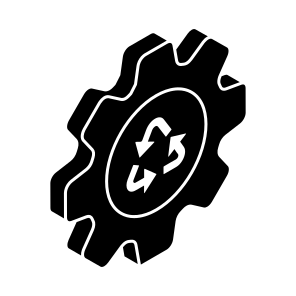 Recycling Management, Reprocess, Renewable, Reuse, Eco Sign icon