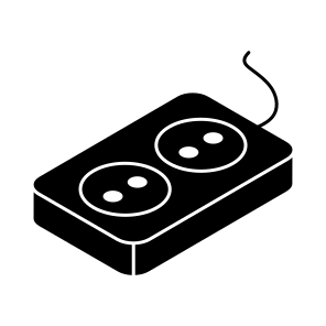 Switchboard, Electric Button, Receptacle, Power Socket, Electric Outlet icon