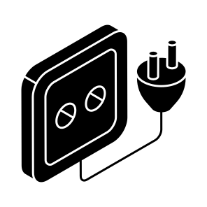 Switchboard, Extension Cord, Receptacle, Power Socket, Electric Outlet icon