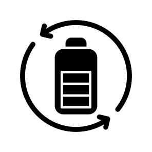 Battery Refresh, Rechargeable Battery, Electric Battery, Energy Accumulator, Update Battery, icon