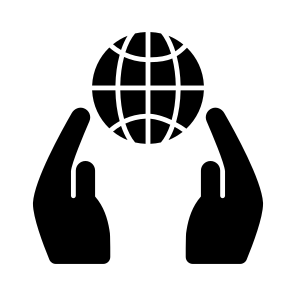 Global Care, Planet Care, Worldwide Care, International Care, Earth Care icon