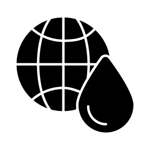 Global Water, Global Drop, Global Droplet, Water Drop, Raindrop icon