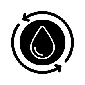 Water Recycling, Water Reprocess, Aqua Recycling, Aqua Reprocess, Water Drop icon