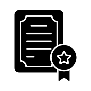 Certificate, Diploma, Degree, Credential Document, Qualification icon