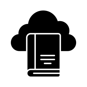 Cloud Book, Cloud Booklet, Cloud Education, Cloud Learning, Cloud Library icon