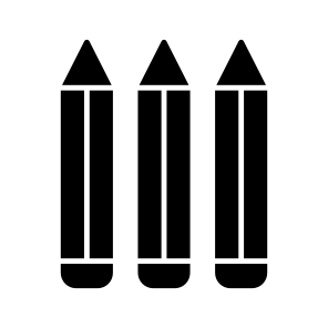 Crayons, Color Pencils, Pencils Box, Pencils Set, Stationery, icon