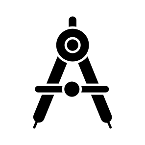 Geometric Tool, Drafting Tool, Drawing Equipment, Compass, Divider icon