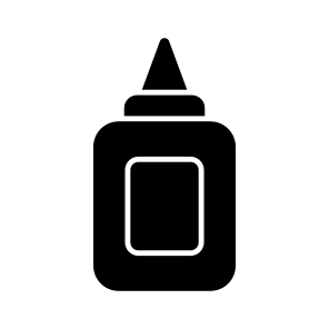 Glue Bottle, Liquid Glue, Stationery, School Supplies, Glue Container icon