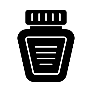 Inkpot, Ink Bottle, Ink Container, Inkwell, Inkstand icon