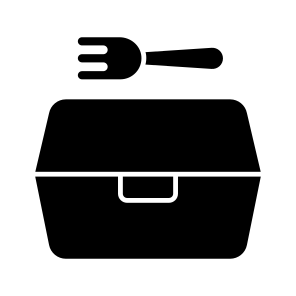 Lunch Box, Lunch Meal, Meal Box, Food Box, Disposable Box icon