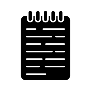 Notebook, Notepad, Diary, Jotter, Writing Books icon