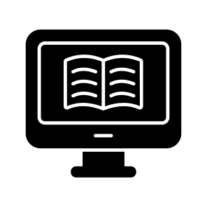 Online Book, Ebook, Digital Book, Electronic Book, Online Education icon